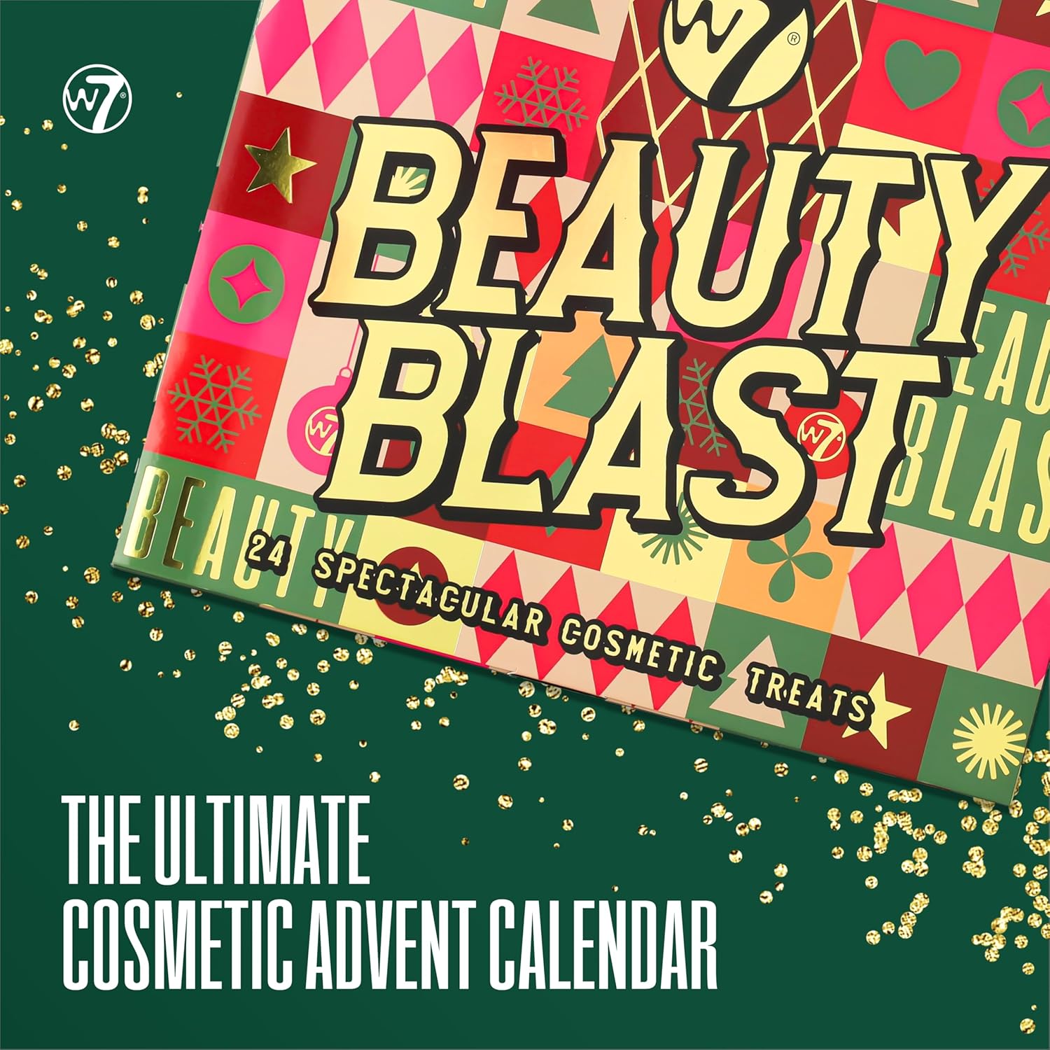 W7 Beauty Blast Advent Calendar 202424 Individually Boxed, Makeup